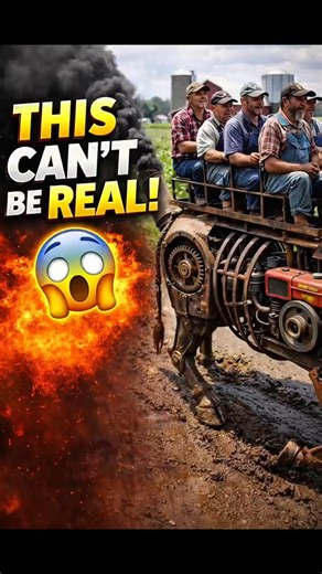 Farmers Ride a Mechanical Horse Tractor?! This Looks Unreal 🤯 | Future Farming AI