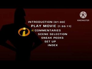 The Incredibles (2004) DVD Menu Walkthrough