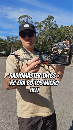 Smoothest flight with Radiomaster TX16S & Rc Era BO 105 / C186s Helicopter #rchobby #rchelicopter
