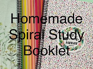 How I make my own spiral bible study notebook