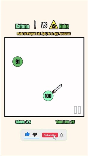 Katana vs Nuke ⚔️☢️ | Insane Ball Fight (Who Survives?)