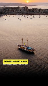 MALTA‘S BIGGEST BOAT PARTY 🏴‍☠️ From Sliema Ferry, from 7pm - 11pm, enjoy with Lazy Pirate Boat Party an all-inclusive experience : open-bar, snack, games and for the craziest a moonlight swim ! Book your ticket via the link in bio. The piracy never ends. 🏴‍☠️ #malta #malte #boatparty #lazypirateboatparty | Lazy Pirate Party Boat | Malta