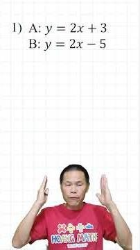 How to Determine if the lines are parallel Part 1