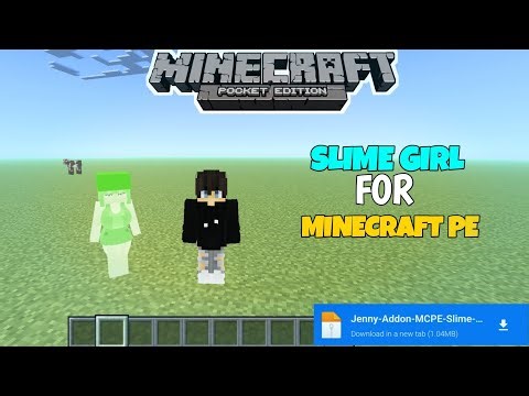 Slime Girl Mod For Minecraft pocket edition || Jenny mod in Minecraft || Nothing gaming