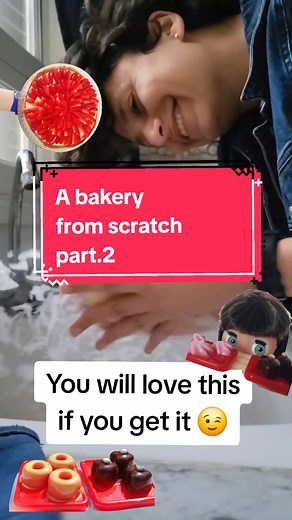 This tiny bakery is shaping up with the smallest plastic pastry and cake display you can see! #booknook #diyproject #boulangerie #fyp #creativeprojects