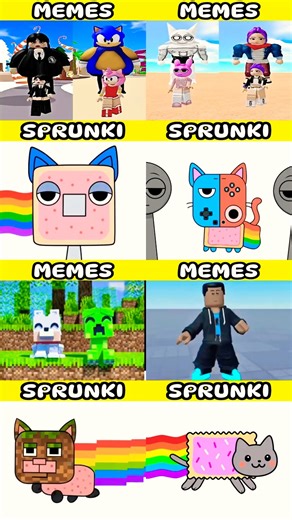 Sprunki incredibox MIX Roblox Kutu Ma Kutu Nyan cat trend