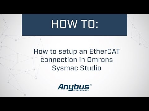 How to setup an EtherCAT connection in Omrons Sysmac Studio