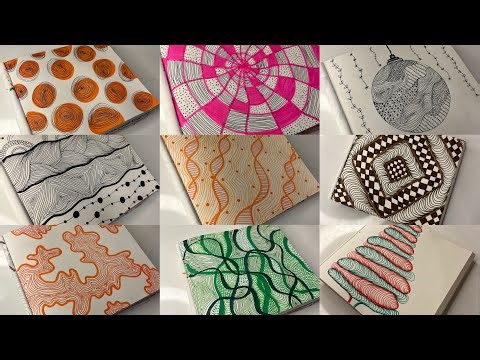 Mindful Zen art | Zentangle Art for Beginners | Zentangle doodle art