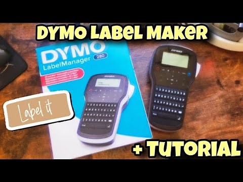 Unboxing + Tutorial Dymo Label Maker 280
