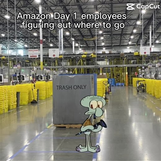 Ngl amazon was a maze #Amazon #work #spongebob #memes #lol