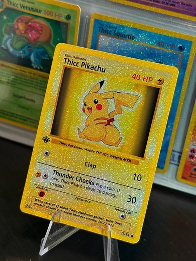 Thicc Pikachu Card Fan Art - Etsy
