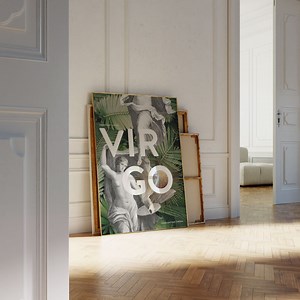 Virgo Birthday, Digital Star Sign Print, Astrology Poster, Zodiac Art, Virgo Season, Horoscope Collage, Instant Download Poster - Etsy