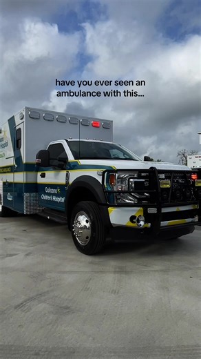 Check out our custom, sensory-friendly ambulance for Golisano Children’s Hospital This unit includes features like reduced noise levels to the soothing ambience of the new Niki lights which are fairy lights that turn on in the cloud painted ceiling. Every element was carefully curated to create a calming environment, including a color changing vertical bubble machine to help with distraction. #sensoryfriendly #ambulance #emslife #firstresponder