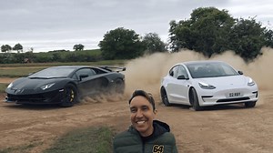 Lamborghini vs Tesla Off-Road Challenge – Performance vs Traction