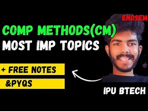 Computational Methods (CM) – Most Important Topics | IPU BTech Sem 3