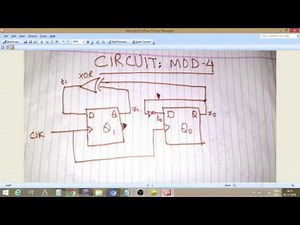 Mod16 counter using mod4 counter in vhdl