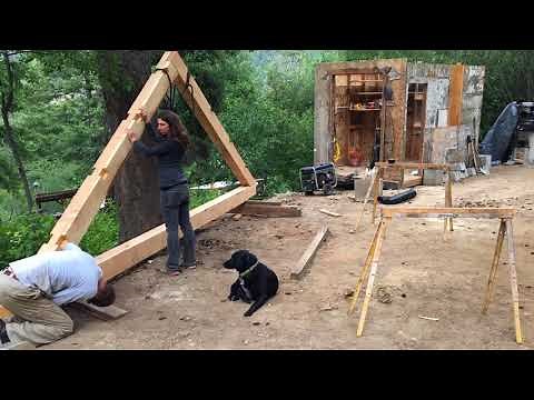 Mountain Dream Home -- Assembling a Timber Frame Truss (Shop Build #8)