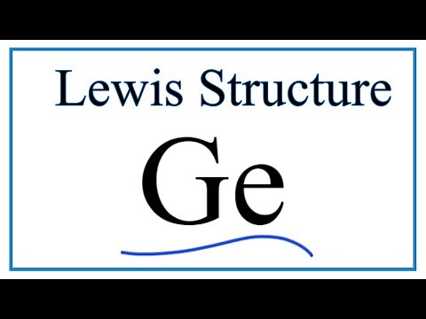 How to draw the Ge Lewis Dot Structure (Germanium )