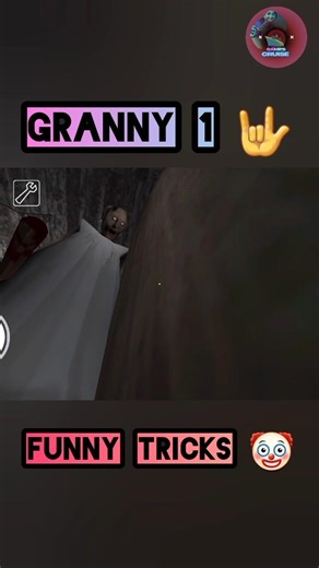 Granny Game Funny Tricks 🤡👹 #ytshorts #shorts #viralshorts #granny