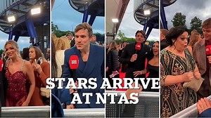 Stars from TV arrive en masse to the National Television Awards