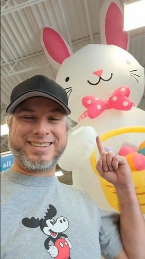 Giant Easter Bunny Inflatable Hops Into At Home