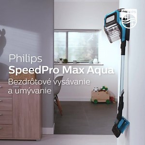 Každý pohyb sa počíta. Vysávajte a umývajte jedným ťahom s Philips SpeedPro Max Aqua 3v1. | Philips Slovakia