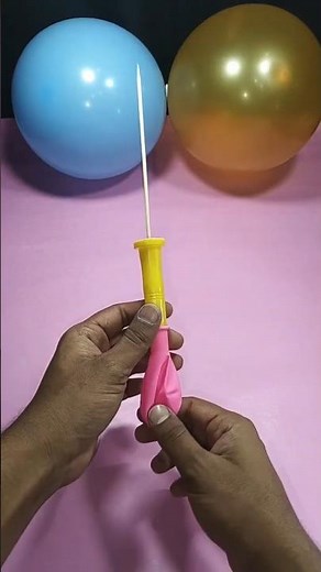 How to Make a Balloon Gun at Home 🏠 | Simple Trick