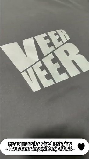 Heat Transfer Vinyl Printing | Hot Stamping | Silver Effect | HTV Vinyl Printing | A-SUB® Paper#htv