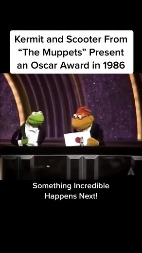 Kermit and Scooter's Hilarious 1986 Oscars Moment