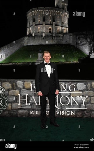 Tim Peake arrive for the premiere of Prime Video's Finding Harmony: A King's Vision, at Windsor Castle in Berkshire. The documentary outlines Charles' philosophy of harmony, which encourages people to see themselves as part of nature, not apart from nature, and will be available on Prime Video from Friday February 6. Picture date: Wednesday January 28, 2026 Stock Photo - Alamy