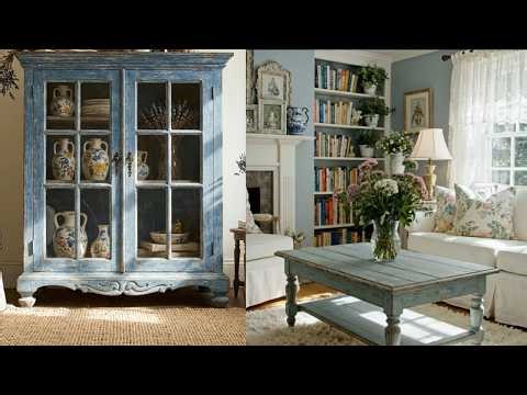 🌿 Cottage Living 2026: Elegant Blue Small Space Ideas | Vintage Shabby Chic Home Decor