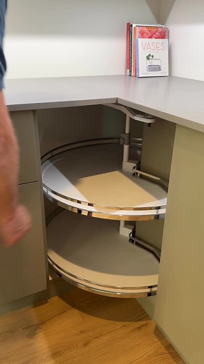 Efficiency meets elegance. The LeMans corner system makes every inch of your kitchen count. #KitchenDesign #InteriorDesign | Kitchen Contours | Facebook