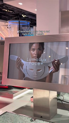 Come with us to buy a red light therapy mask