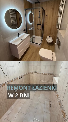 CLASSEN FLOOR on Instagram: "Remont łazienki w 2 dni⁉️ Zobacz, jak stara, ponad 20-letnia łazienka zyskuje nowe życie w zaledwie 48 godzin! ⏱️ 💡 Dlaczego to działa: – Nowe płytki przyklejane na stare – brak skuwania, gruzu i bałaganu. – Hydroizolacja w strefach mokrych – bezpieczeństwo i trwałość w prysznicu i przy umywalce. – Lekkość i duży format płyt – szybki transport i łatwy montaż, nawet samodzielnie. – Ciepło i komfort pod stopami – materiał przyjemny w dotyku, idealny do całego domu. ✨