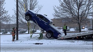 Slippery road mishap makes for amazing photo