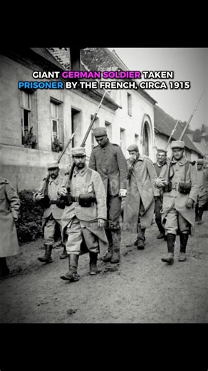 Giant German Soldier Captured by French in WWI (1915)