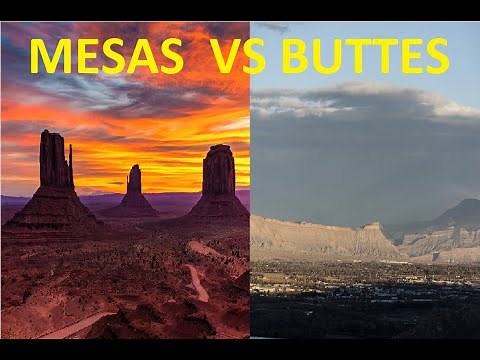 Mesas vs Buttes