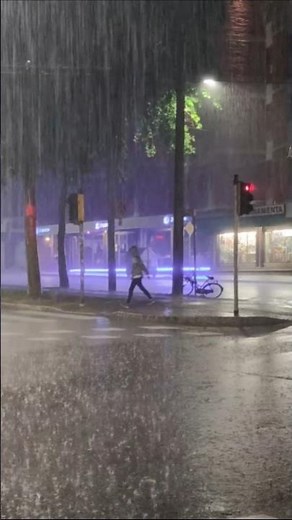 POV: You're Walking Home in Heavy Rain at Night 🌧️ | Relaxing Rain Ambience #shorts #rain