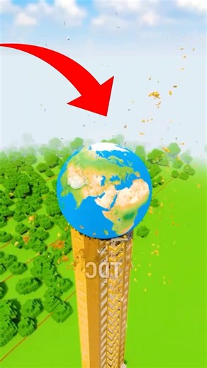 Evolucionando Tierra Pequeña a Gigante VS Torre #minecraft #shorts #tiktok