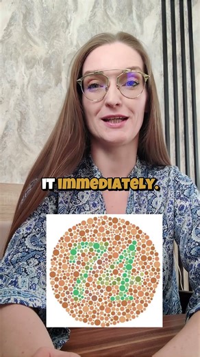 The number in the picture is a color perception test.92% of people see it immediately.