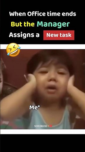 Office Closing Time but Manager Be Like “Quick Work” 😂 | funny meme video #shorts #memes