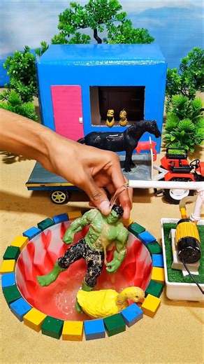 diy tractor video mini water pump science project #diytractor #tractor #youtubeshorts #hulkvideo