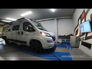 Fiat Ducato 2.3 JTD 140cv Reprogrammation Moteur @ 207cv Digiservices Paris 77 Dyno