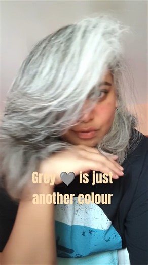 grey 🩶 is just another color #greyhair #greyhairtransition #greyhairmovement #silverhair #greysilver