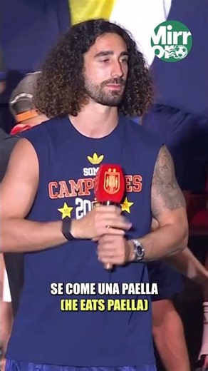 🤣 MARC CUCURELLA SINGS HIS INFAMOUS HAALAND CHANT AGAIN AT SPAIN WORLD CUP CELEBRATIONS