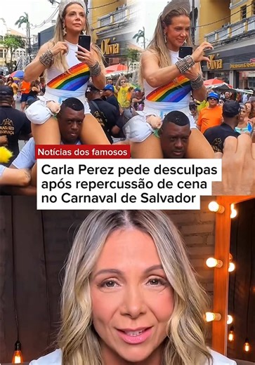 Desculpas de Carla Perez após vídeo do Carnaval