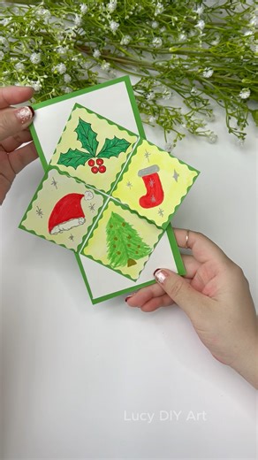 How to Make a Christmas Folding Card 🎁❄️