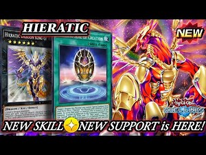 NEW HIERATIC Deck! NEW SUPPORT and NEW SKILL? Is it good? YES! but... [DUEL LINKS]