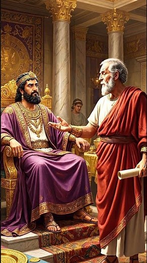 Ancient Greeks - Solon of Athens meets Croesus, king of Lydia