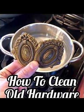 How to Clean Brass Hardware -BEST WAY! SO EASY!